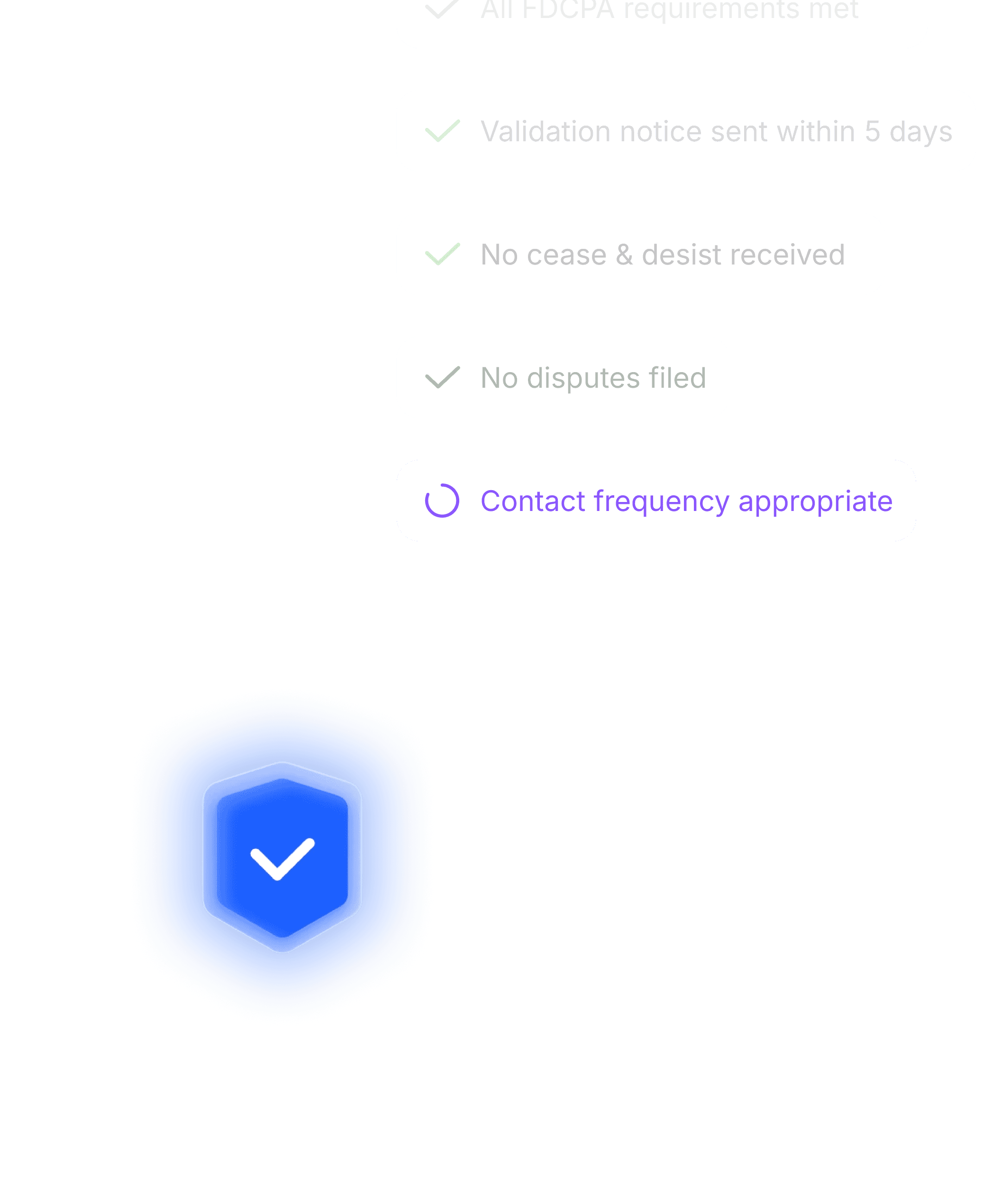 Automatic compliance interface